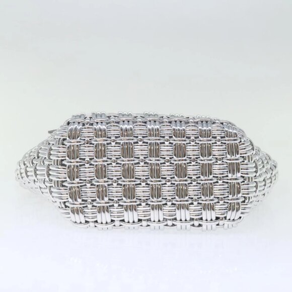 BALENCIAGA Bistro XS Hand Bag Wicker 2way Silver 671342 Auth 71589A - Picture 6 of 15